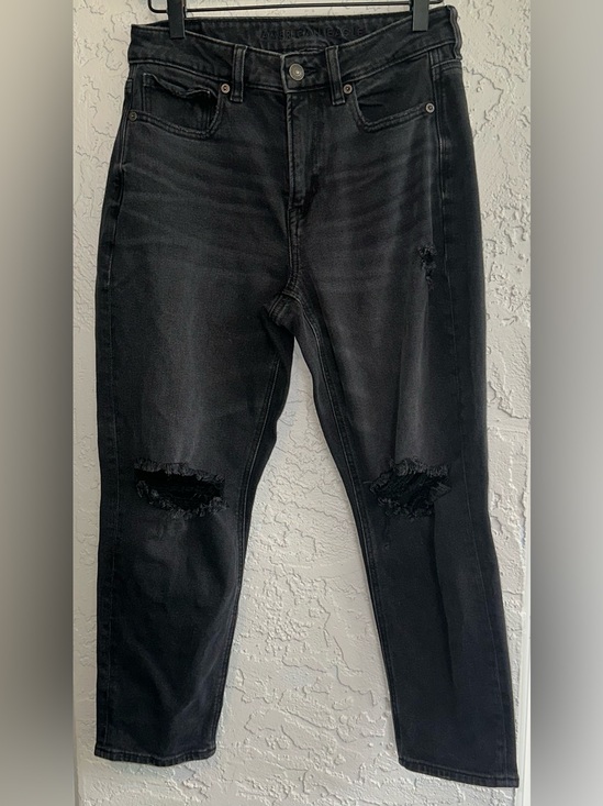 American Eagle Outfitters Denim - American Eagle Stretch Black Distressed Women's Mom Jeans